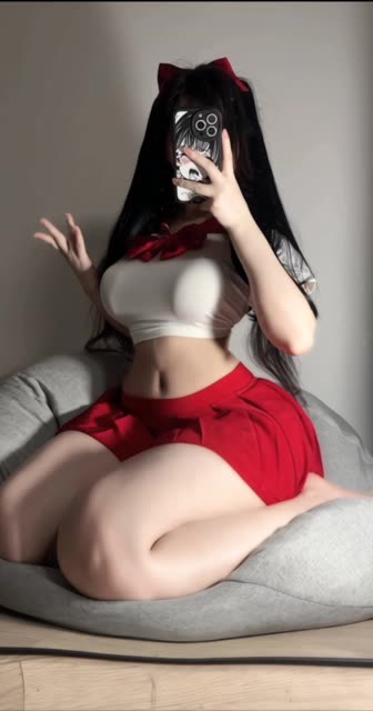 #桃桃sama的小蛮腰扭起来,JK制服风格的时尚搭配,甜美与性感的完美结合