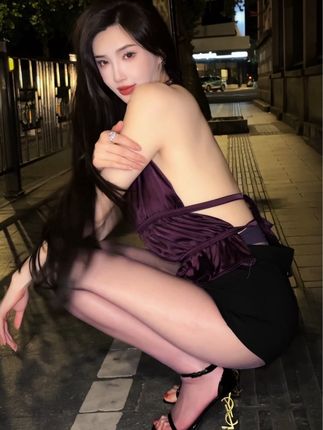 【周妍希】性感黑色写真魅力无处不在,每一张都让人难以忘怀