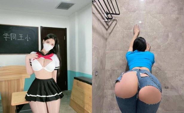 120斤的小王同学收费微密资源图片照片图包，顶级健身女神博主